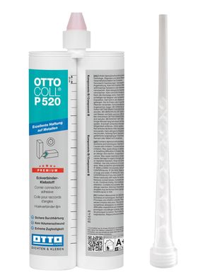 Ottocoll® P520 SP5276 2x310ml olivgelb Zähharter 2K-PU-Klebstoff Kleben von Keramik
