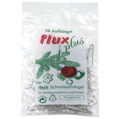 Flux Plus Aufhänger silber, 50 St./ Btl.