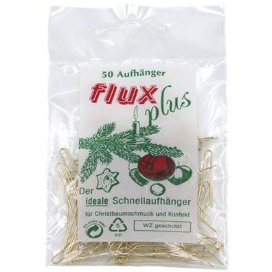 Flux Plus Aufhänger gold, 50 St./ Btl.