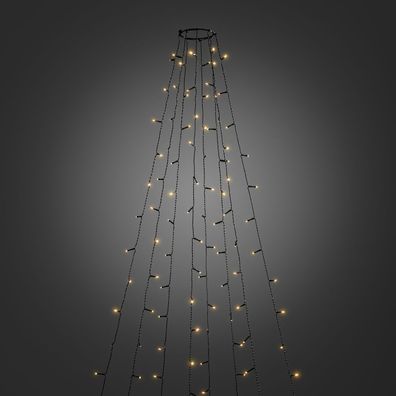 LED Lichterkette Baummantel 120 + 120 funkelnd bernstein aussen 12,4m 6320-810