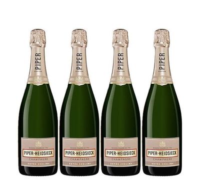 Piper Heidsieck 4er Set Cuvee Sublime 4x 0,75L (12% Vol) Champagner- [Enthält S