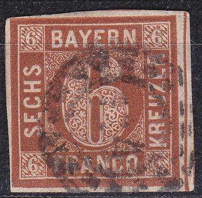 Germany Bayern Bavaria [1850] MiNr 0004 II ( O/ used ) [08]