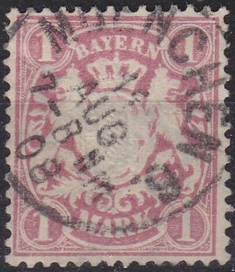 Germany Bayern Bavaria [1881] MiNr 0053 x a ( O/ used )