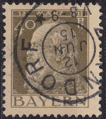 Germany Bayern Bavaria [1911] MiNr 0082 II ( O/ used )