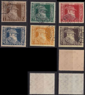 Germany Bayern Bavaria [1911] MiNr 0086-91 II ( O/ used ) [01]
