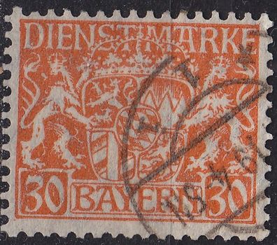 Germany Bayern Bavaria [Dienst] MiNr 0022 x ( O/ used )