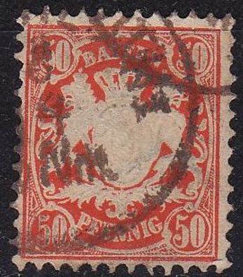 Germany Bayern Bavaria [1876] MiNr 0042 ( O/ used ) [01]