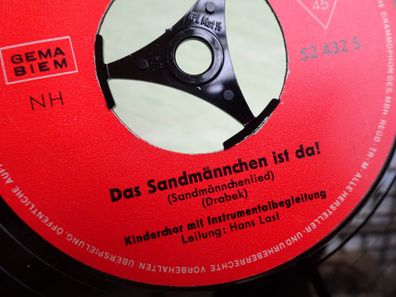 7" Single Polydor 52432S Das Sandmännchen ist da Guten Abend gut Nacht