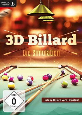3D Billard - Die Simulation - 8- 9- 10 Ball und Snooker - PC Download Version