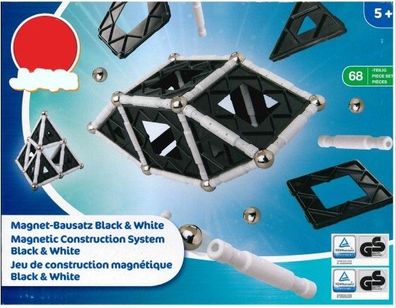 Magnet Bausatz Black & White 3D Modelle 68 - teilig