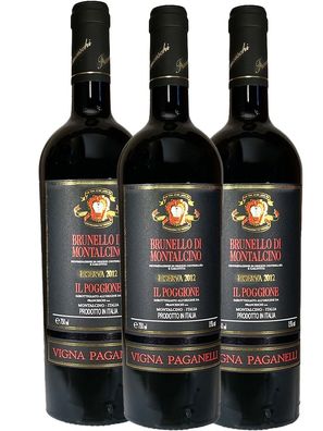 Il Poggione, Brunello di Montalcino Riserva, Vigna Paganelli, DOCG, 2012, 3 Flaschen