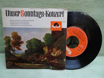 7" Single Polydor 21153 Unser Sonntagskonzert Michael Lanner Heinzelmännchens Wachtpa