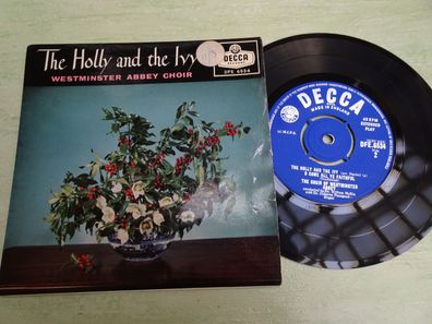 7" Decca DFE6534 The Holly and the Ivy Westminster Abbey Choir William McKie