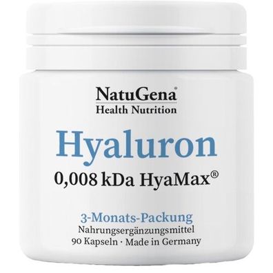 NatuGena Hyaluron 0,008 kDa HyaMax 90 Kapseln vegan