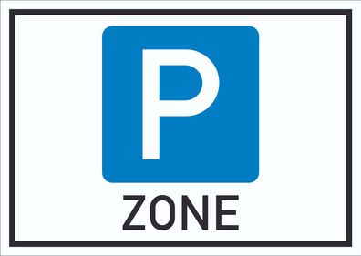 Parkzone Symbol Schild