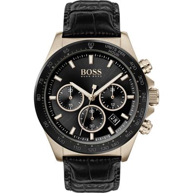 Hugo Boss Herrenuhr Armbanduhr Chronograph HB1513753 Datum Neu Box / Roségold