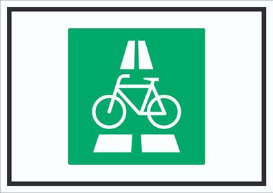 Radschnellweg Symbol Schild