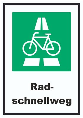 Radschnellweg Schild