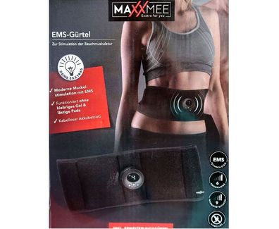 Bauchmuskelgürtel EMS Massagegürtel Maxxmee Stimulator Training Fitness