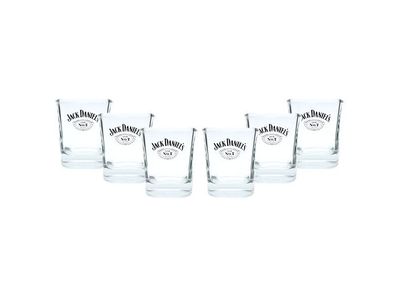Jack Daniels Tumbler Whiskey Rum Glas Gläser Set - 6x Tumbler