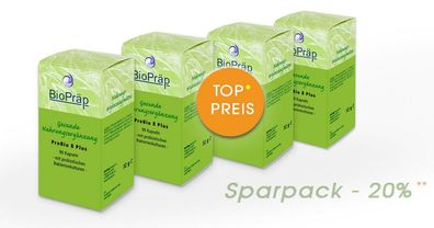 Sparpack -20%: ProBio 8 Plus mit probiotischen Bakterien, 4 x 90 Kapseln.