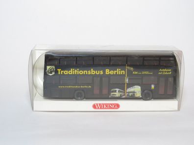 Wiking 731 08 46 - Traditionsbus Berlin - Doppeldeck - H0 - 1:87 - Originalverpackung