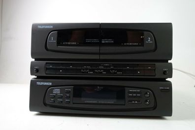 Telefunken Compact System 3500 CD Player und Tapedeck defekt Bastler Hi-1317