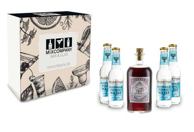 Gin Tonic Giftbox Geschenkset - Monkey 47 Schwarzwald Sloe Gin 0,5l (29% Vol) +