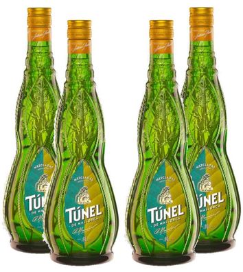Tunel 4er Set Mezcladas 0,7L (30% Vol) Kräuterlikör Hierbas de Mallorca- [Enthä