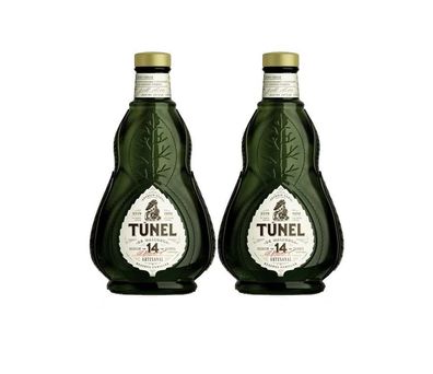Tunel 14 2er Set Hierbas 0,7L (28% Vol) Reserva Familiar Tunel Kräuterlikör Hie