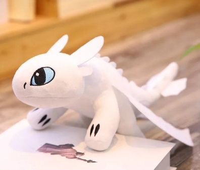 Drachenzähmen leicht gemacht Ohnezahn Stofftier Anime Plüsch Figur 23 cm NEU weiß