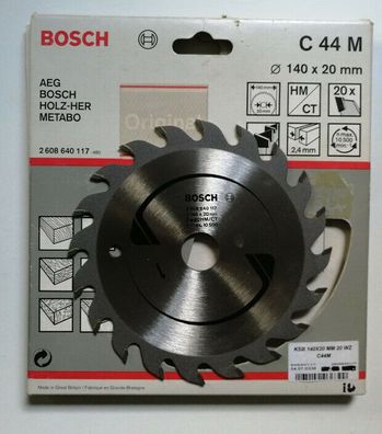 Bosch Kreissägeblatt HM 140x20mm Z 20HM C44M Art.2608640117-480