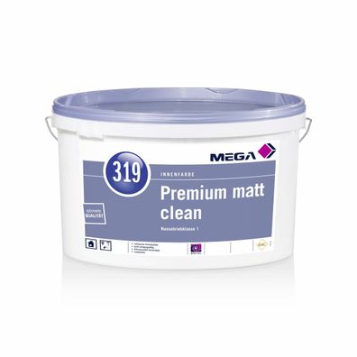 MEGA 319 Premium matt clean 12,5 Liter weiß