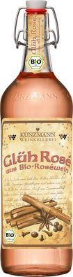 6x 1,00 Liter Kunzmann Rose-Glühwein aus Bio-Rosewein