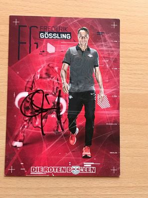 Autogrammkarte - Frederik Gössling - RB Leipzig 2016-17 - orig. signiert #1028