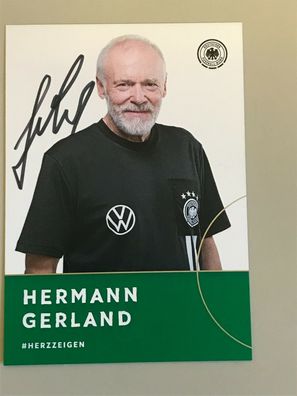 Autogrammkarte - Hermann Gerland - DFB U21 2021-22 - orig. signiert #987