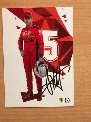 Autogrammkarte - Sebastian VETTEL - FORMEL 1 - orig. signiert #915