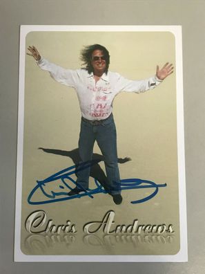 Autogrammkarte - CHRIS Andrews - Schlager - orig. signiert