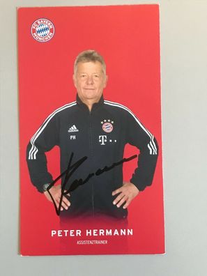 Autogrammkarte - PETER Hermann - FC BAYERN München - orig. signiert #179