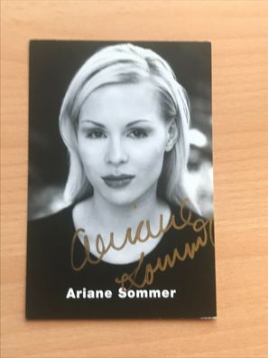 Autogrammkarte - ARIANE SOMMER - Schauspielerin - orig. signiert #600