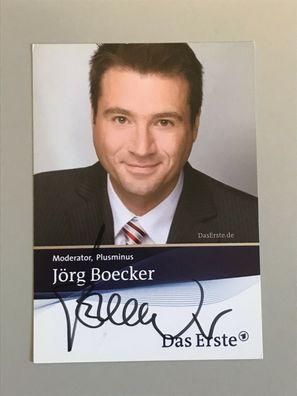 Autogrammkarte - JÖRG Boecker - TV-MODERATOR - orig. signiert #153
