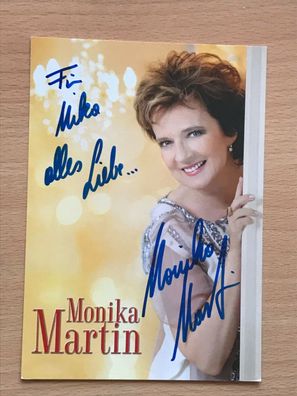 Autogrammkarte - MONIKA MARTIN - Schlager - orig. signiert #635