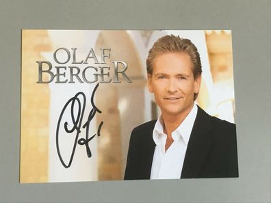 Autogrammkarte - OLAF BERGER - Schlager - orig. signiert #244