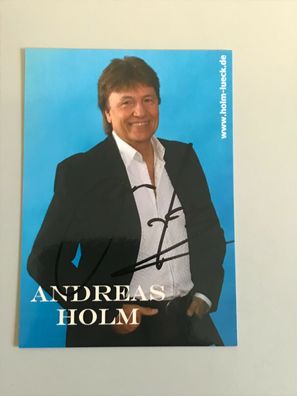 Autogrammkarte - Andreas HOLM - Schlager - orig. signiert #499