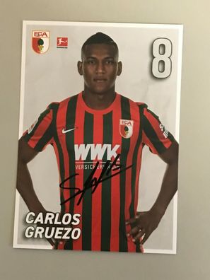 Autogrammkarte - CARLOS GRUEZO - FC Augsburg 2021-22 - orig. signiert #949
