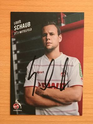 Autogrammkarte - LOUIS SCHAUB - 1. FC KÖLN 2021-22 - orig. signiert #890