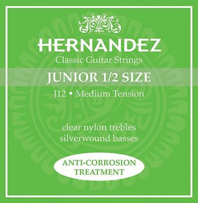 Hernandez J12 - 1/2-Gitarre, medium - Saiten für Kindergitarre