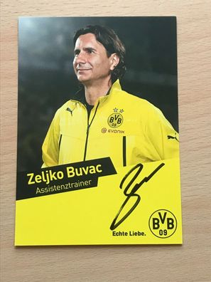 Autogrammkarte - ZELJKO BUVAC - BVB Borussia Dortmund - orig. signiert #261