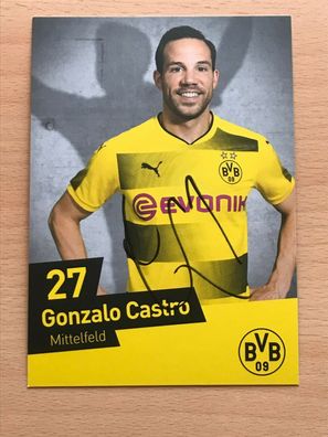 Autogrammkarte - Gonzalo CASTRO - BVB Borussia Dortmund - orig. signiert #301