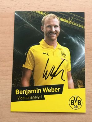 Autogrammkarte - Benjamin WEBER - BVB Borussia Dortmund - orig. signiert #341